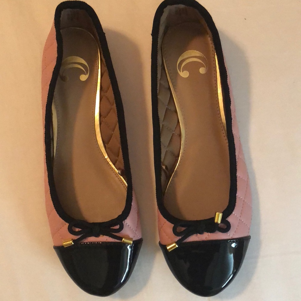 Cute black and pink ballet flats - Picture 1 of 5